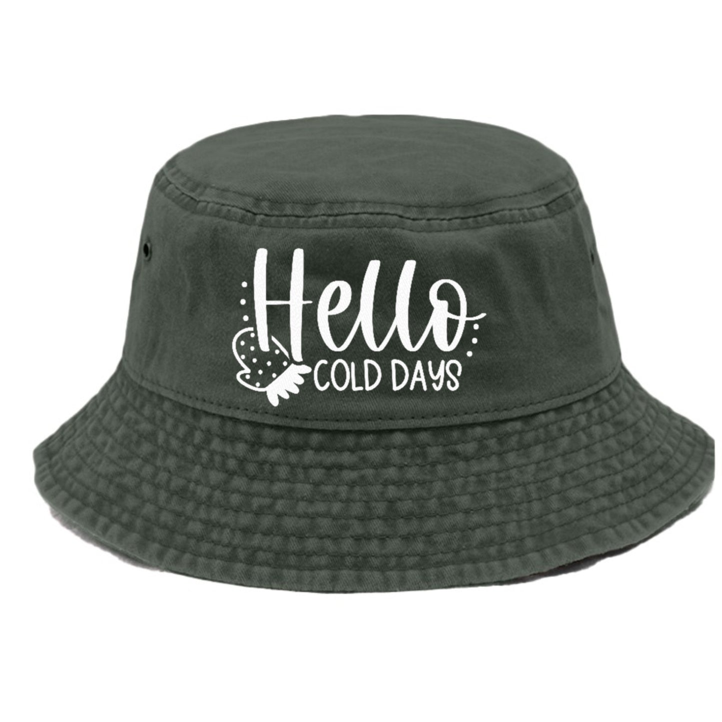 hello cold days Hat