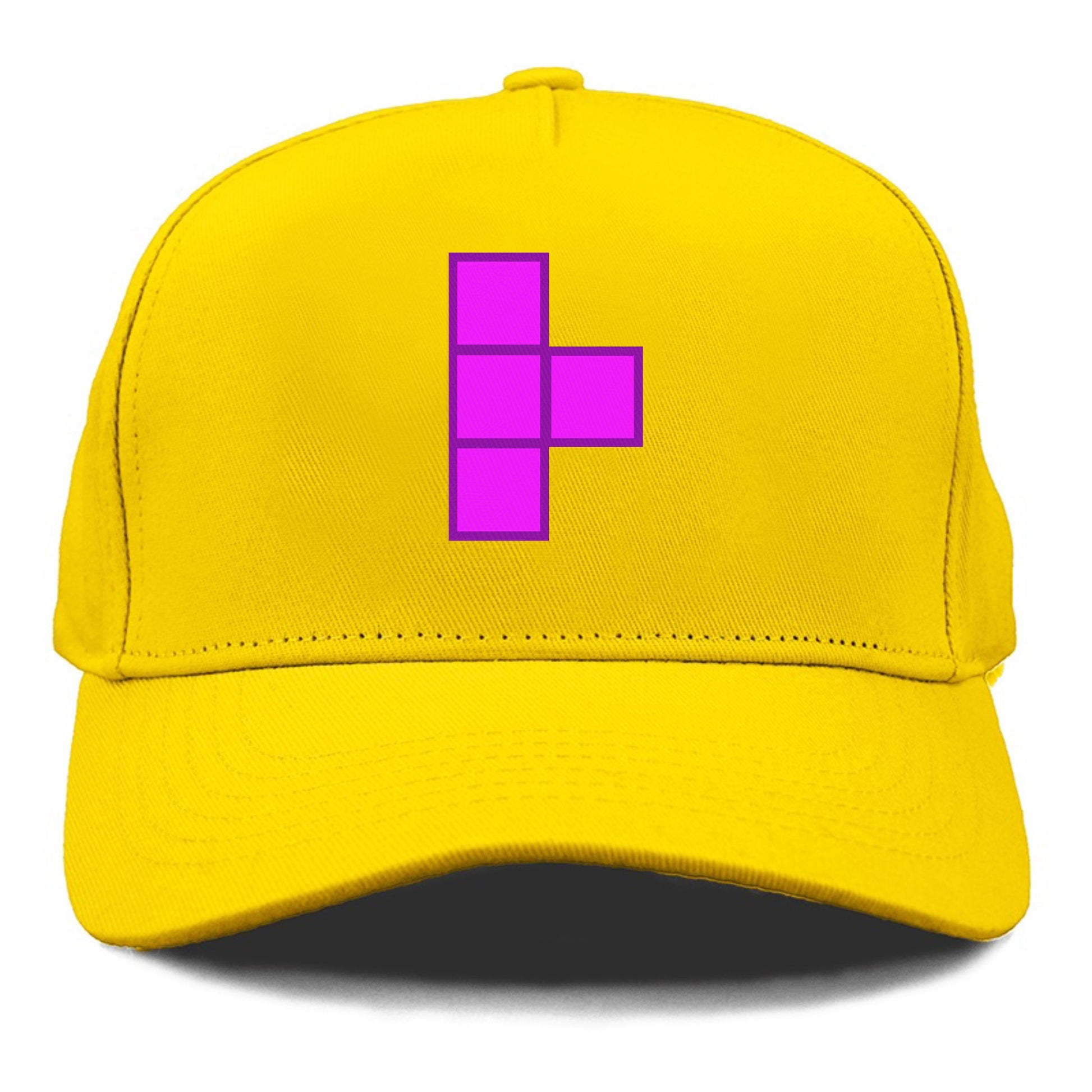 Retro 80s Tetris Blocks Purple Hat