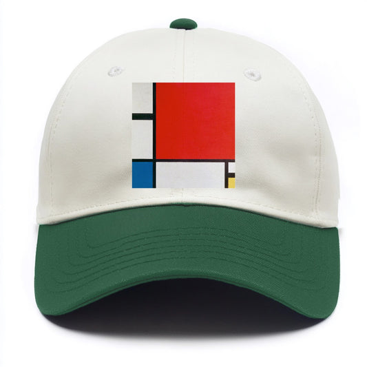 Composition with Red Blue and Yellow Hat