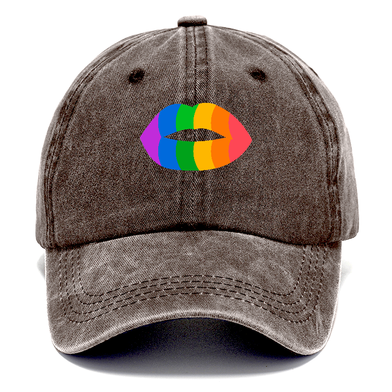 rainbow kiss Hat