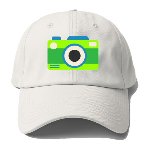 Retro 80s Camera Green Baseball Cap