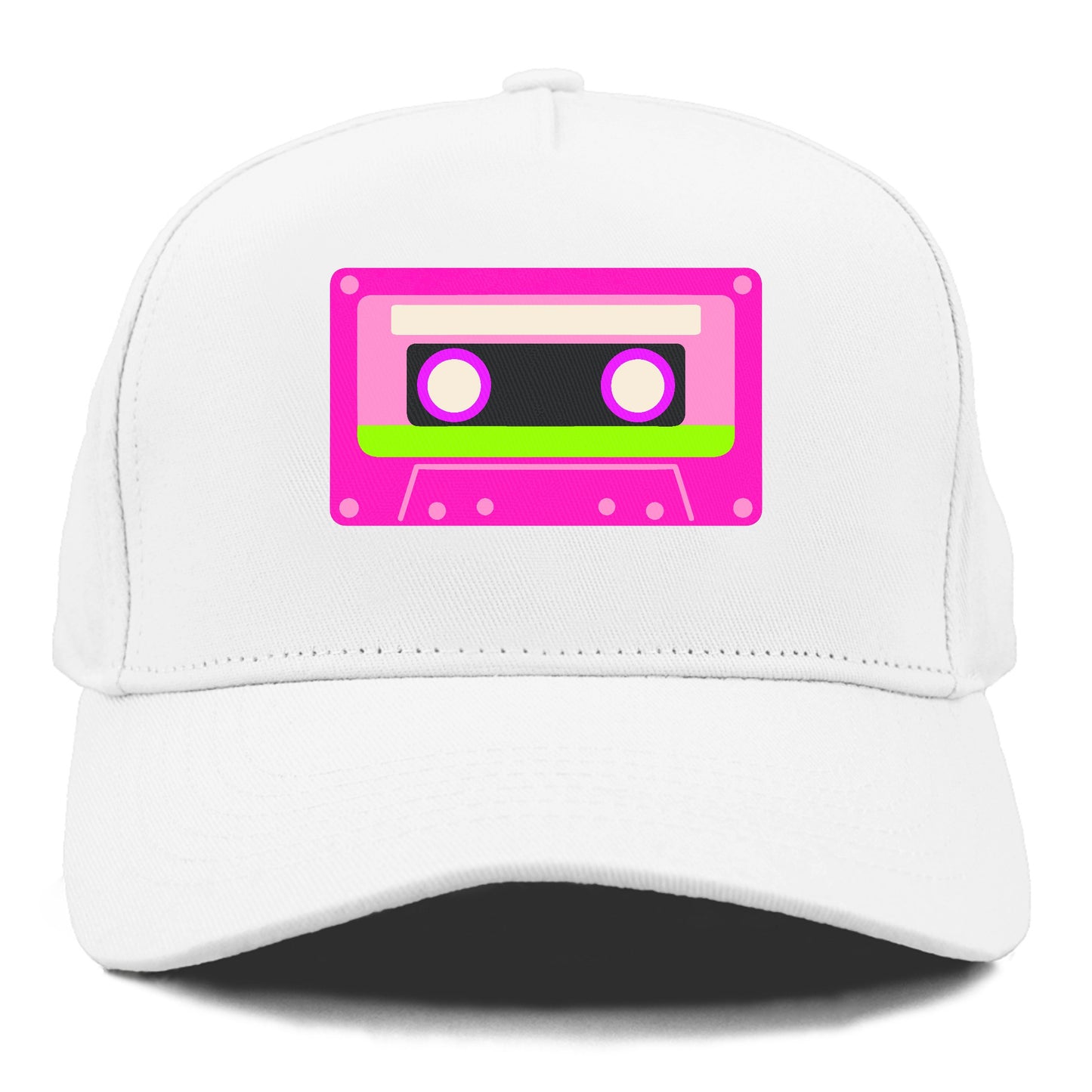 Retro 80s Cassette Pink Hat