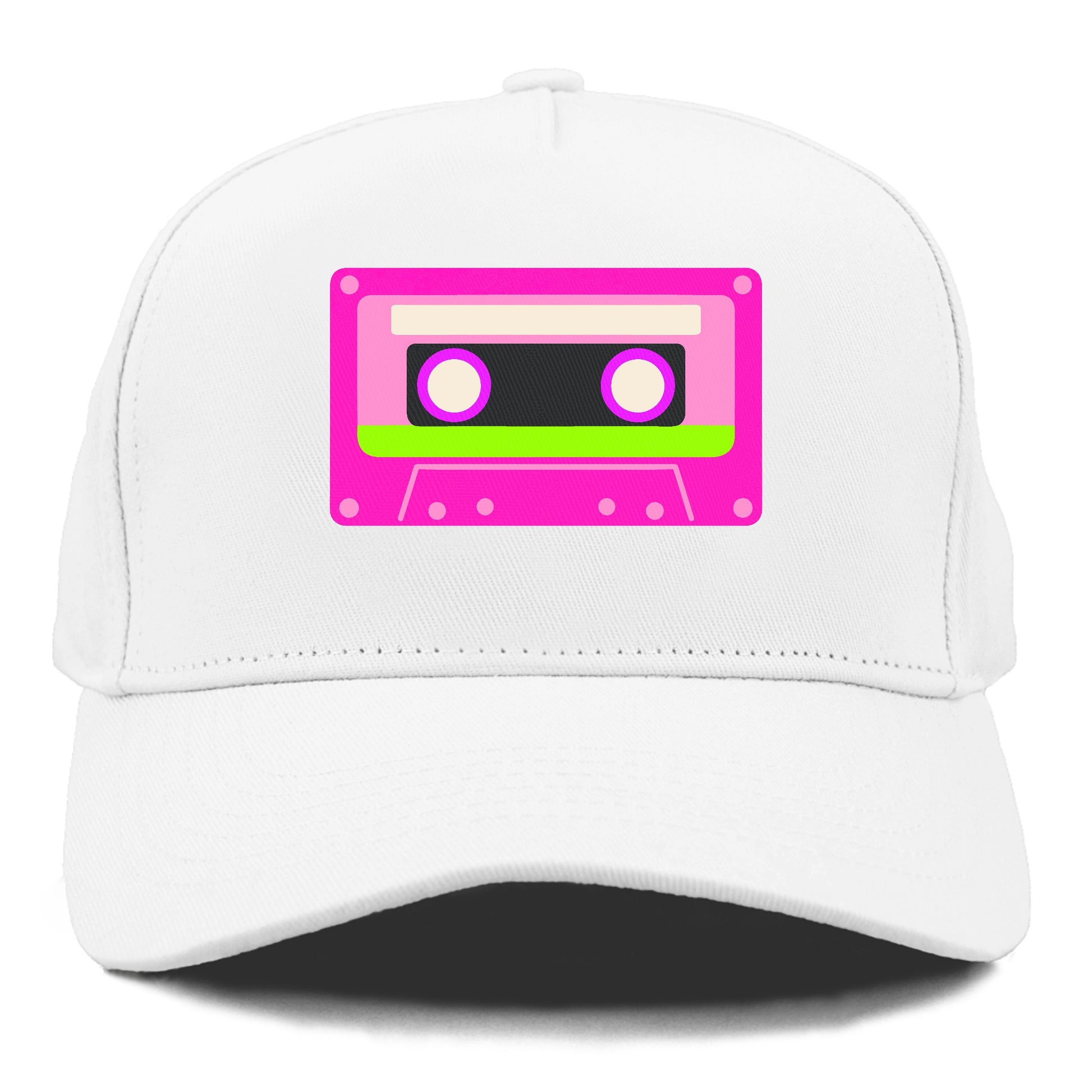 Retro 80s Cassette Pink Hat