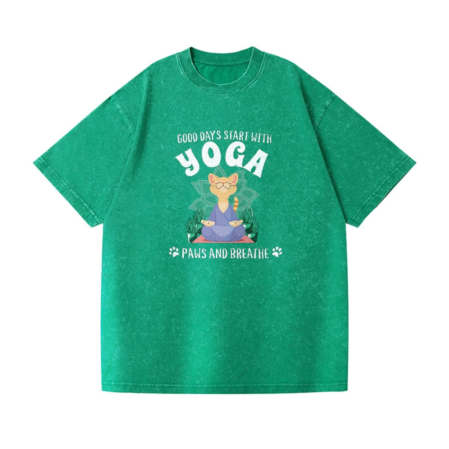 good days start with yoga, paws and breath Hat