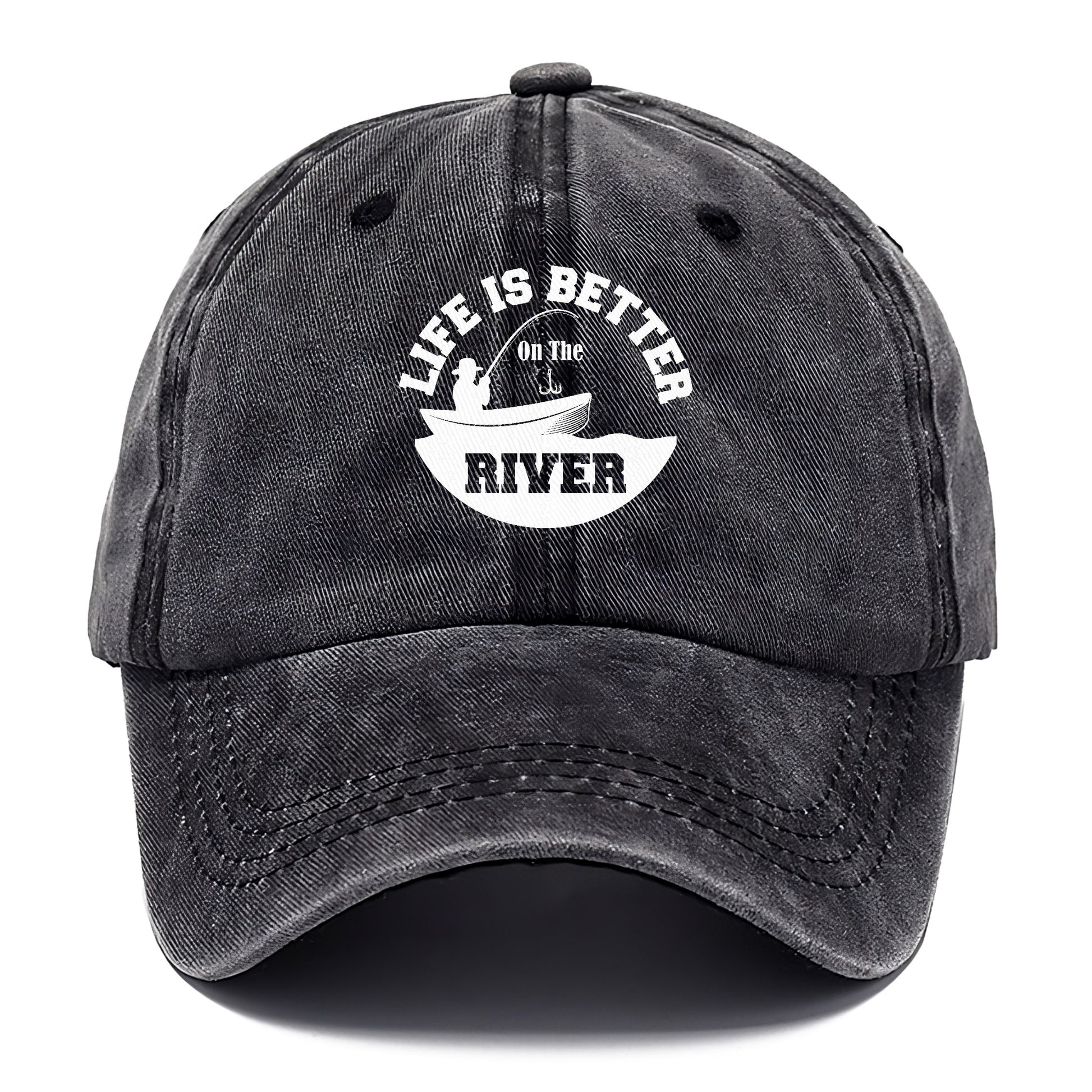 life is better on the river Hat