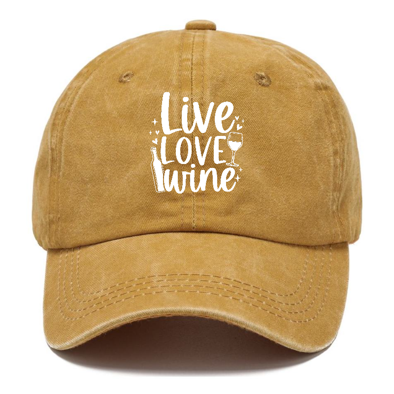 live love wine Hat