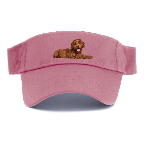 Labradoodle Laying Down Visor