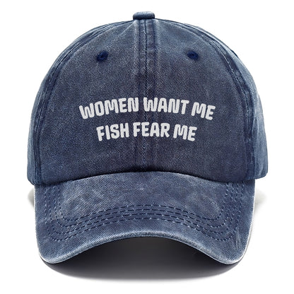 women want me fish fear me Hat