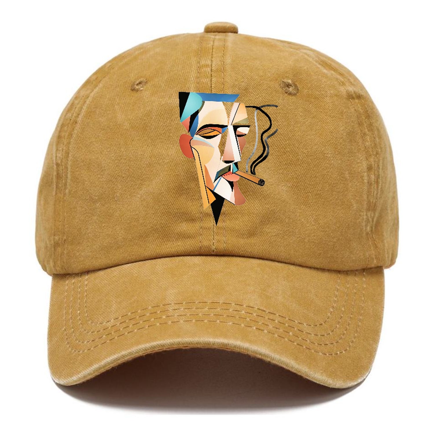 Abstract Smoking Man Hat