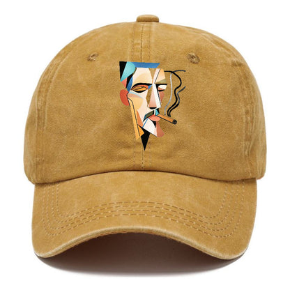 Abstract Smoking Man Hat