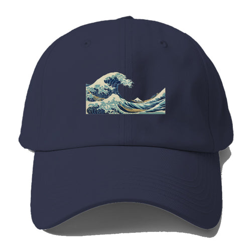 The Great Wave Off Kanagawa Baseball Cap For Big Heads