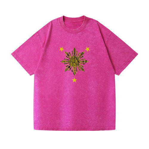 Filipino Cultural Sun Motif Vintage T-shirt