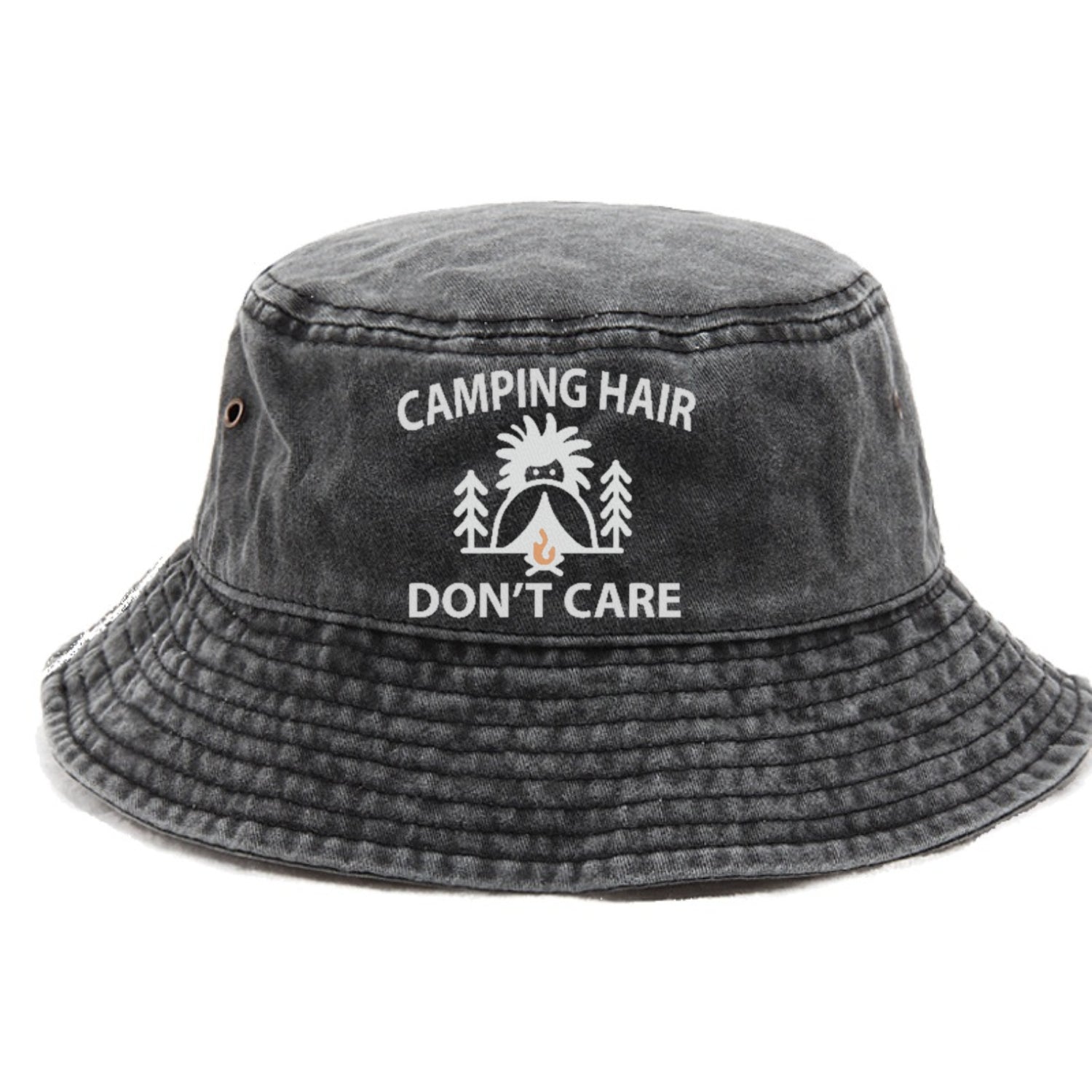 camping hair don't care Hat