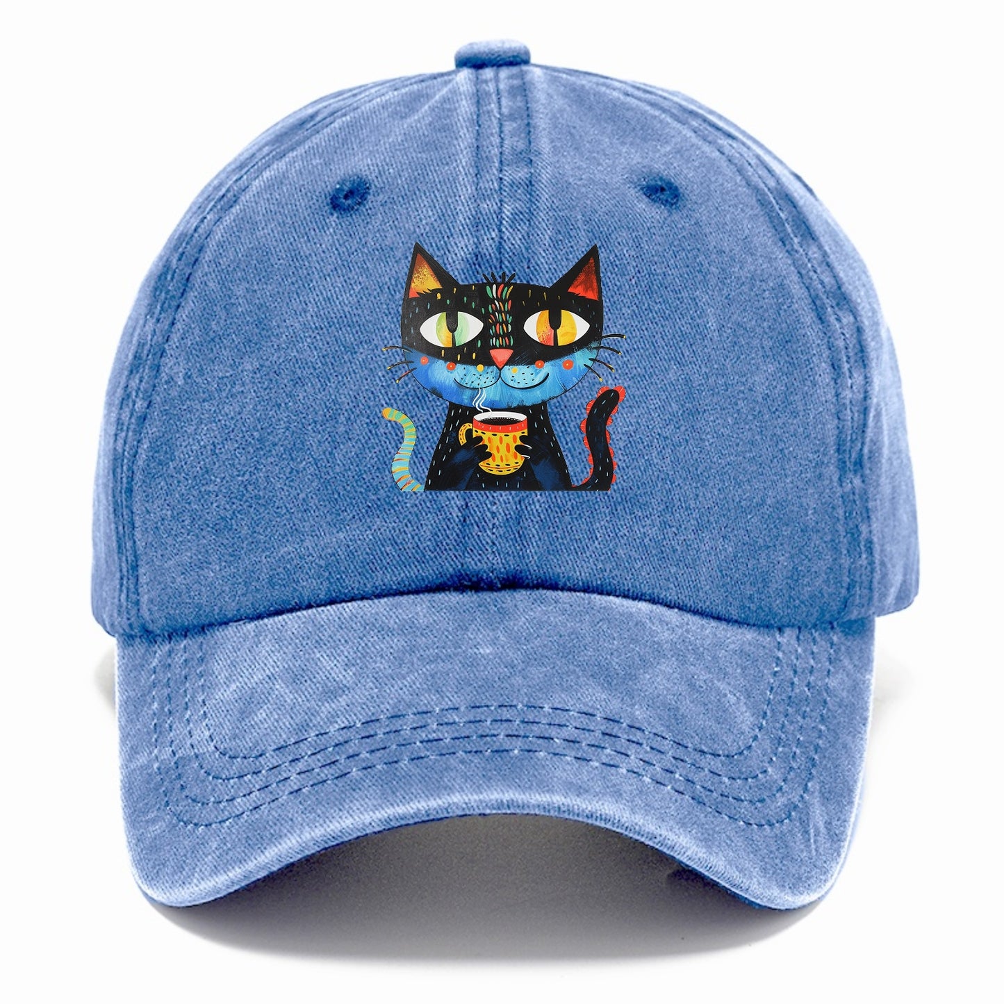 Coffee Cat Vibrant Mornings Hat