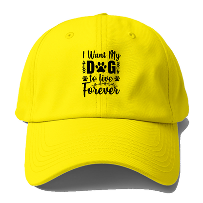 I want my dog to live forever Hat