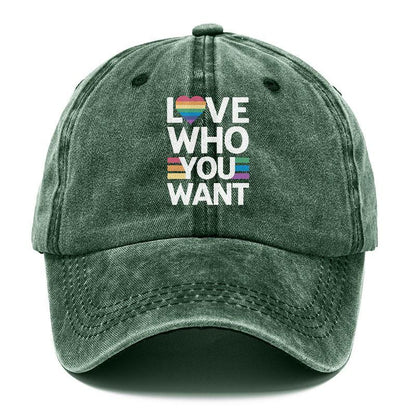 Empowering Diversity: Expressive 'Love Who You Want' Hat - Pandaize