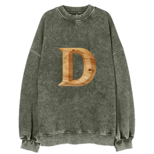 Letter D Vintage Sweatshirt