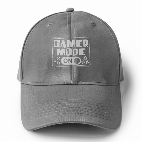 Gamer Mode On Solid Color Baseball Cap