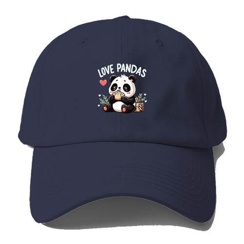 Love Pandas Baseball Cap For Big Heads