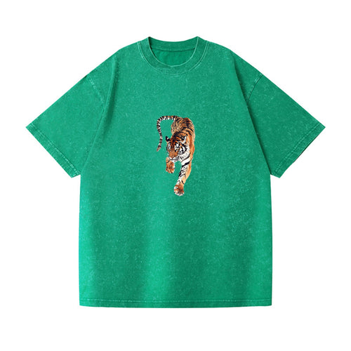 Majestic Stride The Tiger's Gaze Vintage T-shirt