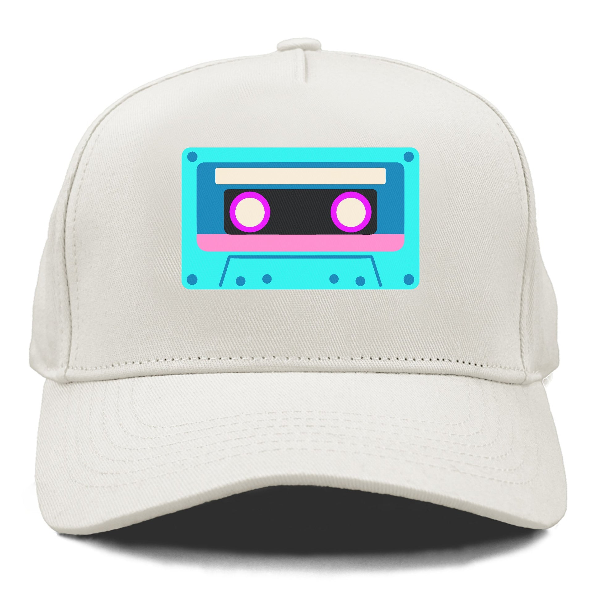 Retro 80s Cassette Blue Hat