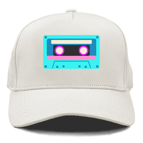 Retro 80s Cassette Blue Cap