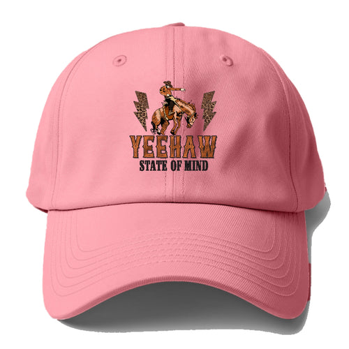 Yeehaw State Of Mind Baseball Cap For Big Heads