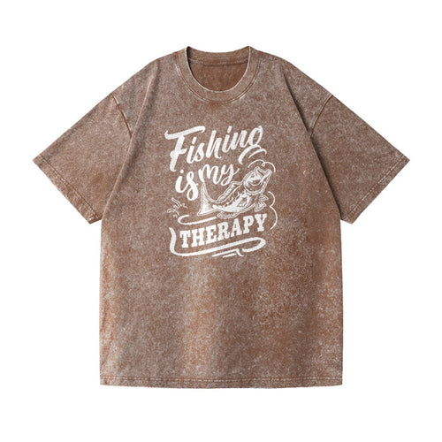 Fishing Is My Therapy Vintage T-shirt