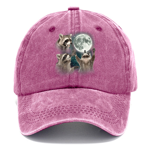 Racoons Howling At The Moon Classic Cap