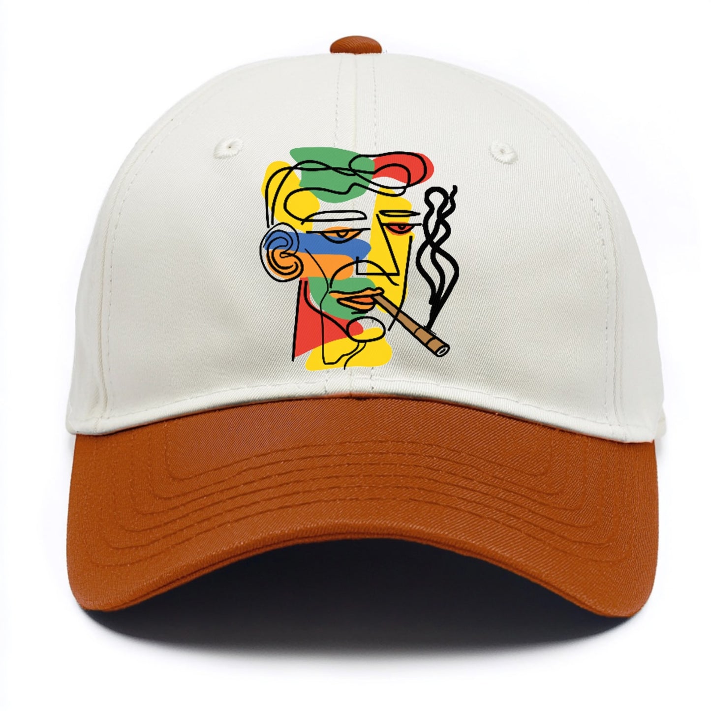 Smoky Vibes Abstract Line Art Hat