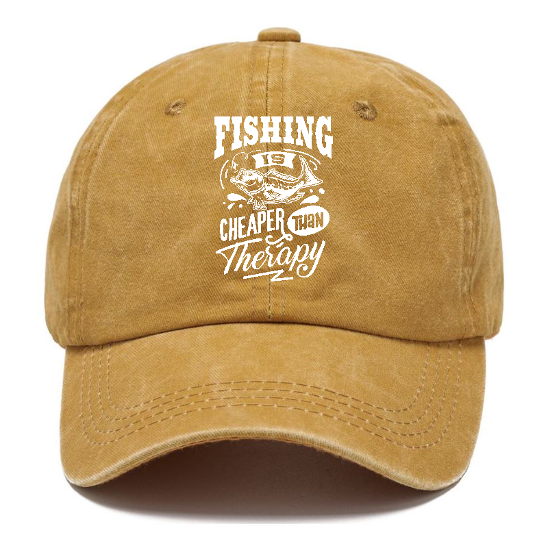 Fishing is cheaper than  therapy Hat