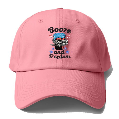 Booze And Freedom Baseball Cap For Big Heads