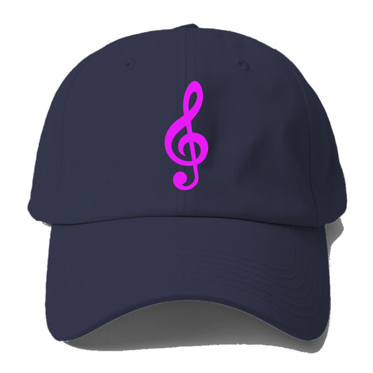 Retro 80s Music Note Purple Hat