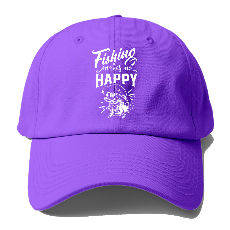 Fishing makes me happy Hat