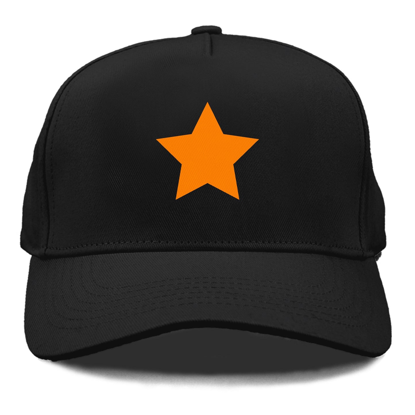 Retro 80s Star Orange Hat