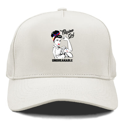 filipino girl unbreakable Hat