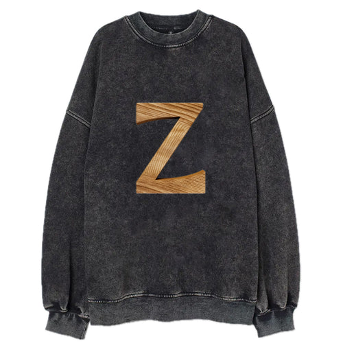 Letter Z Vintage Sweatshirt