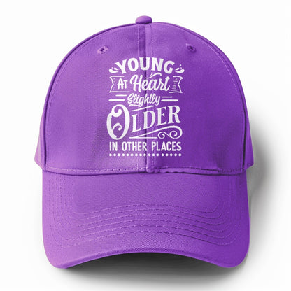 Young at heart slightly older in other places Hat