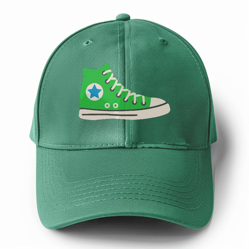 Retro 80s Converse Shoe Green Hat