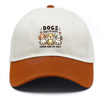 Dogs Make Me Happy Hat