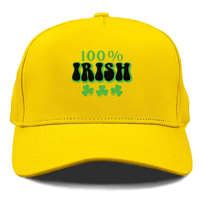 100 Percent Irish Shamrock Hat