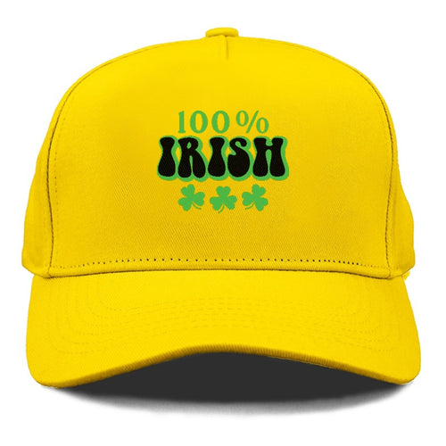 100 Percent Irish Shamrock Cap
