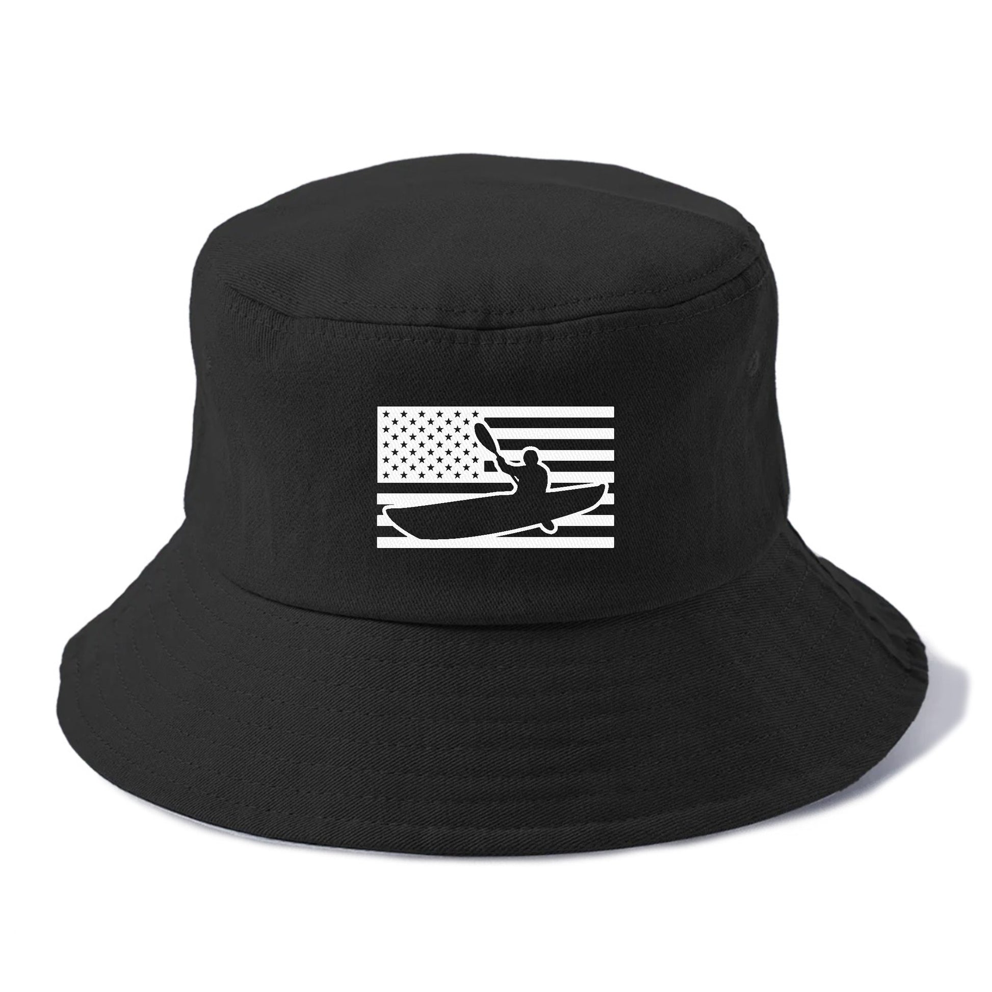 Kayak American Logo Bucket Hat Black