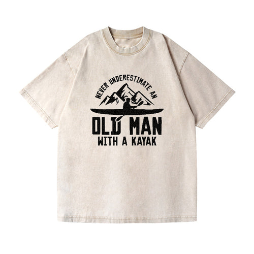 Never Underestimate An Old Man With A Kayak! Vintage T-shirt