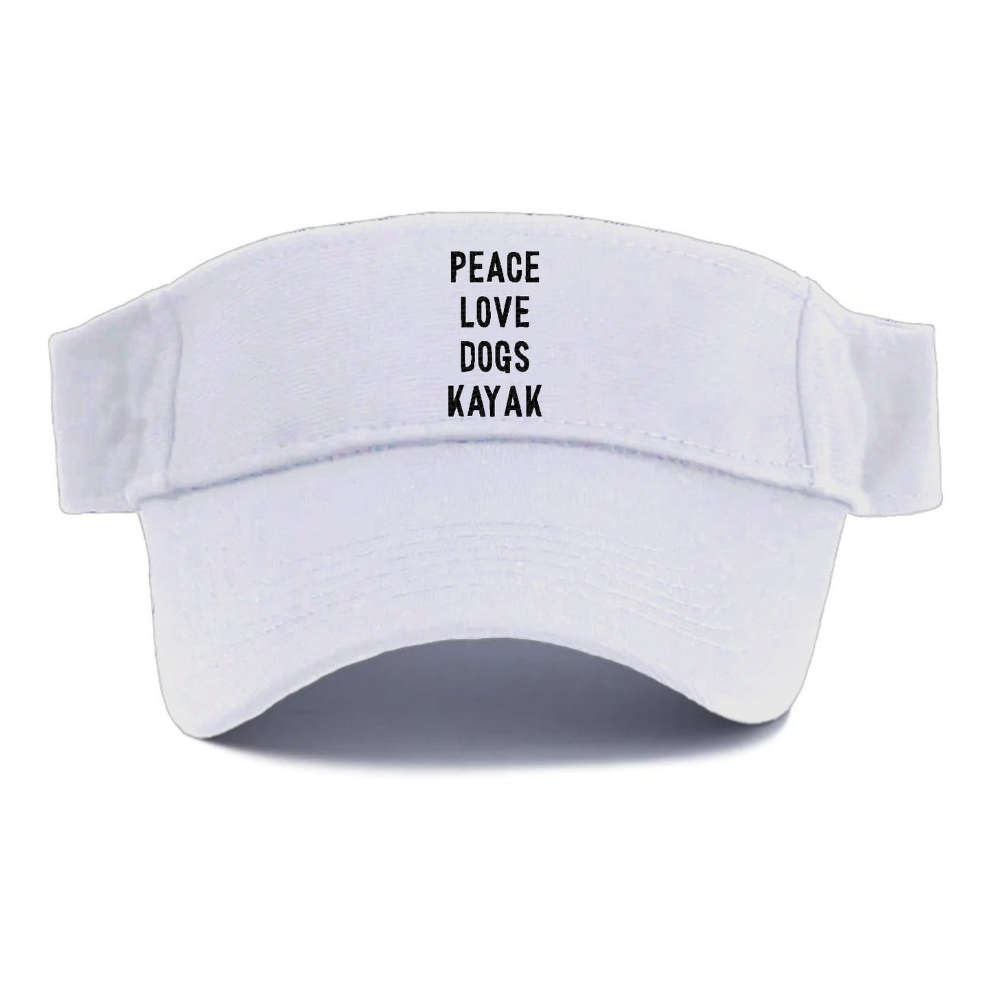 peace love dog kayak Hat