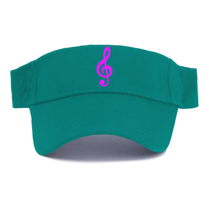 Retro 80s Music Note Purple Hat