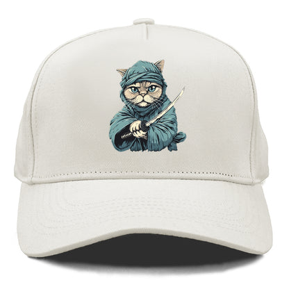 Ninja Cat Fierce Feline Warrior Hat