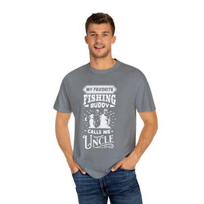 Camiseta "El mejor compañero de pesca del tío"