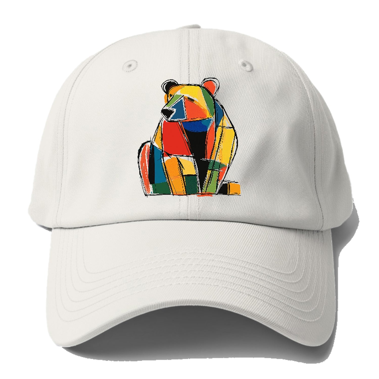 Colorful Abstract Bear Hat