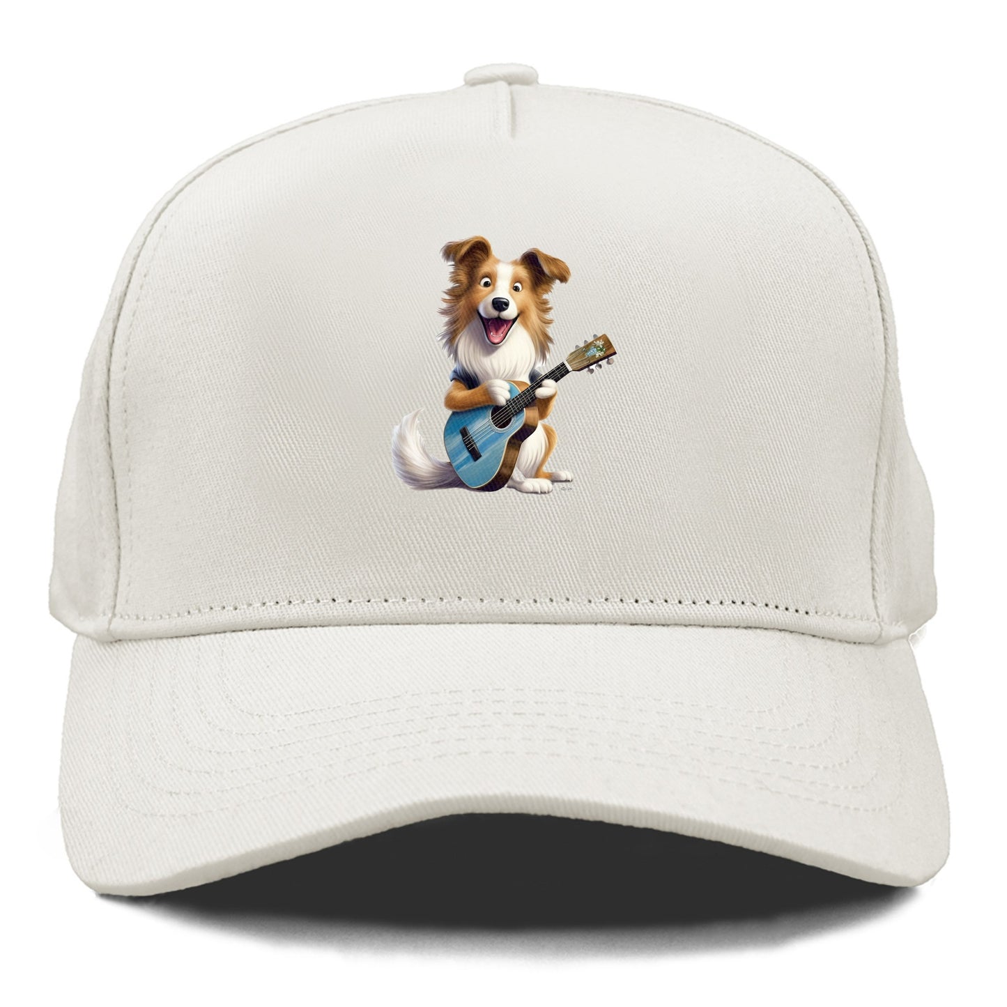 Shepherd Dog playing a guitar Hat